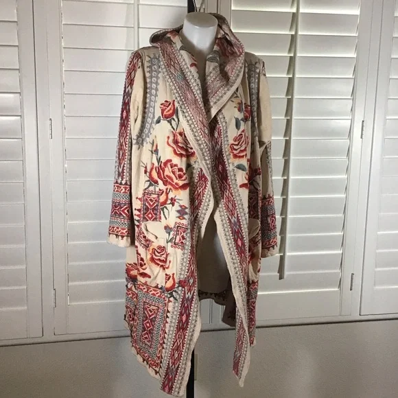 Johnny Was BIYA coat w/hood - Picture 1 of 8